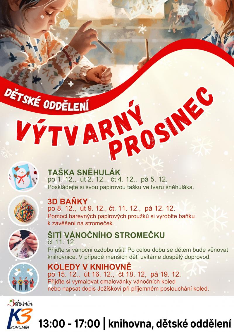 Výtvarná dílna: Taška sněhulák