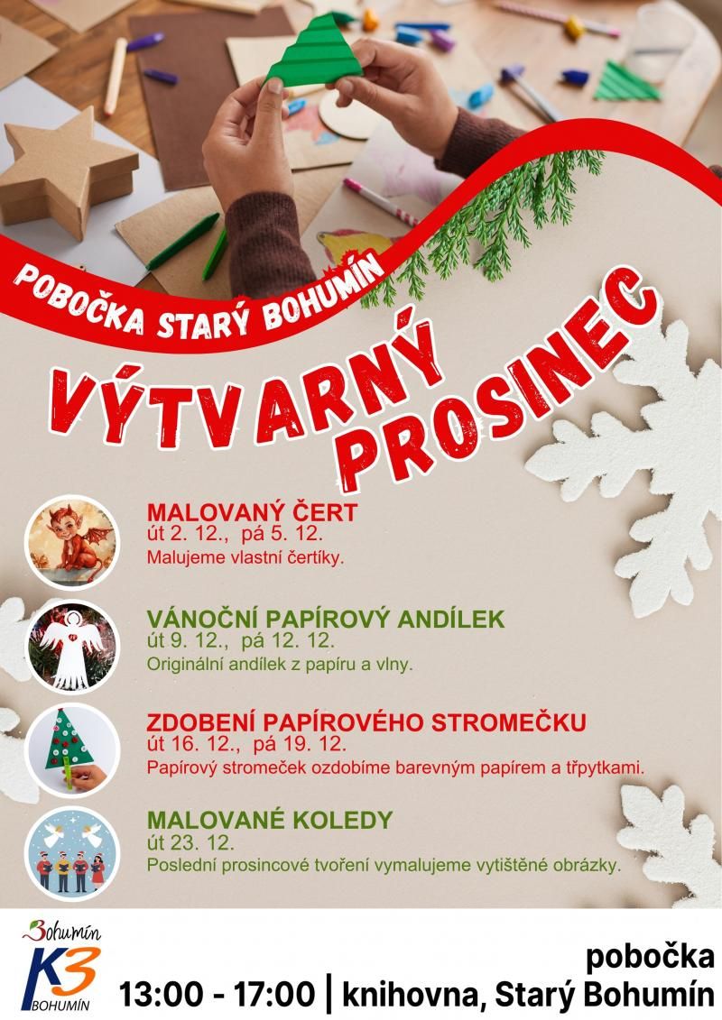 Výtvarná dílna: Papírový andílek