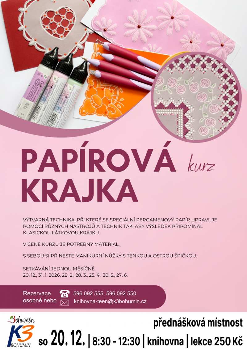 Workshop: Papírová krajka