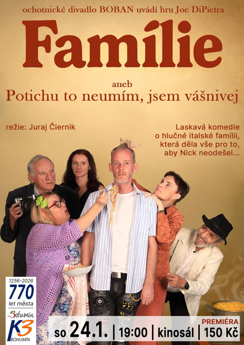 Divadlo Boban uvede svou Famílii