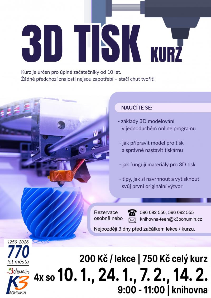 Workshop: Kurz 3D tisku IV