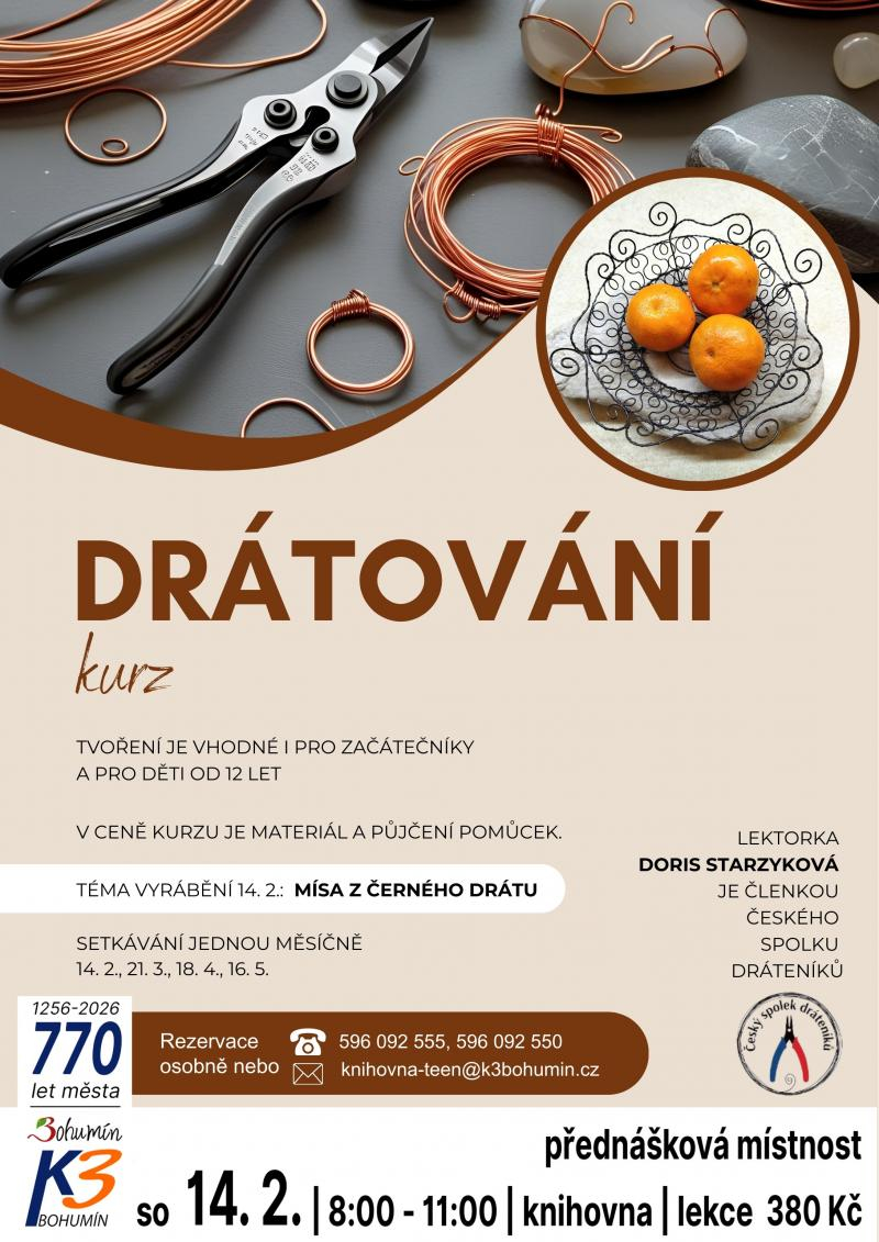 Workshop: Drátování - Mísa z černého drátu