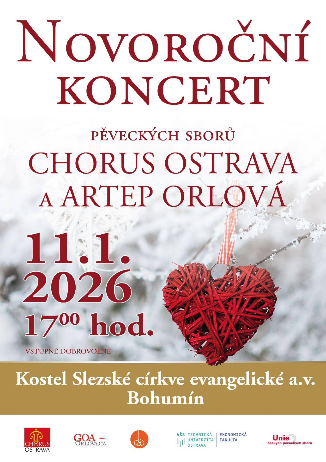 Novoroční koncert sborů v kostele