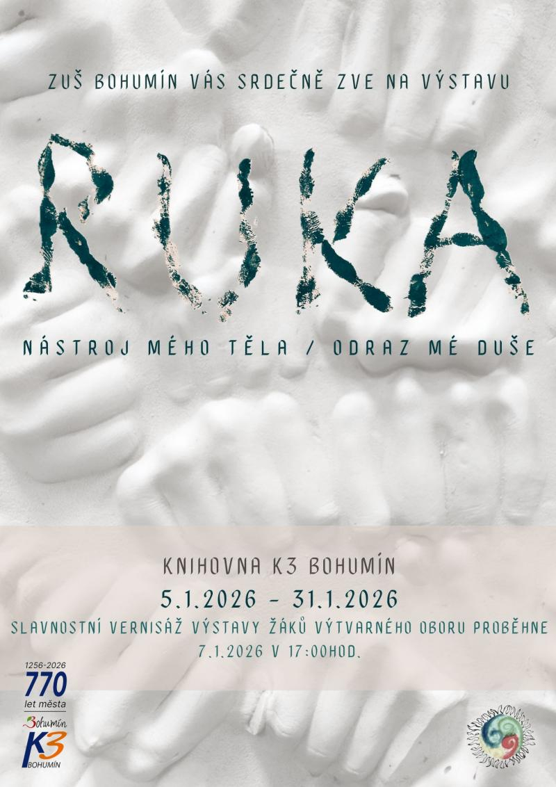 Výstava žáků ZUŠ: Ruka