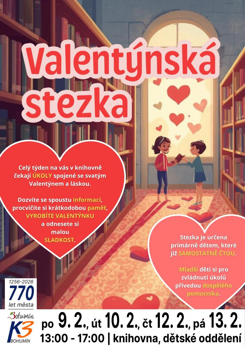 Akce pro děti: Valentýnská stezka