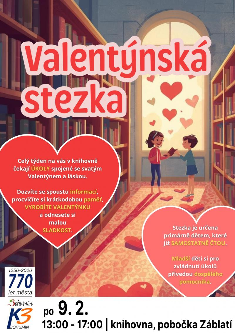 Akce pro děti: Valentýnská stezka