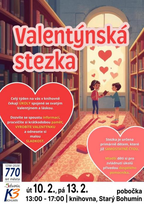 Akce pro děti: Valentýnská stezka