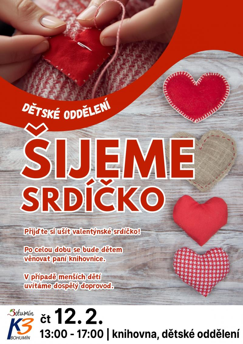 Výtvarná dílna: Šijeme srdíčko