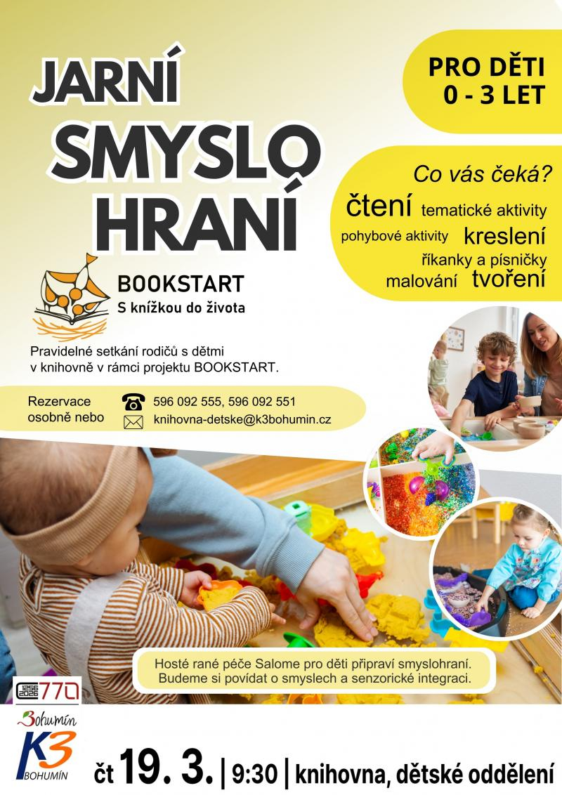 Bookstart pro děti – jarní smyslohraní