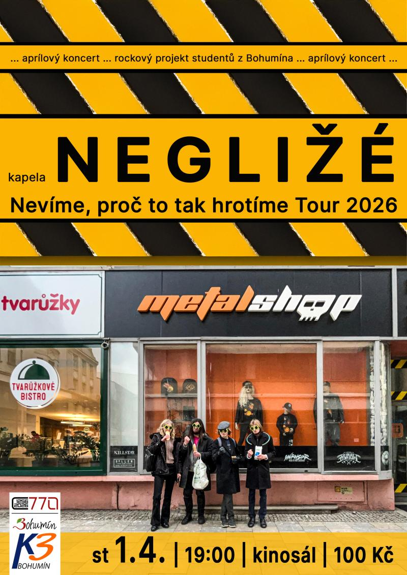 Koncert: Negližé v kinosále K3