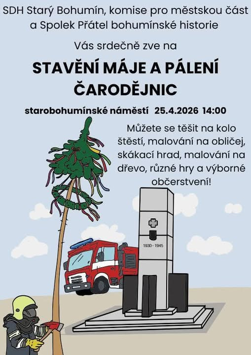 Pálení čarodějnic a máj ve St. Bohumíně