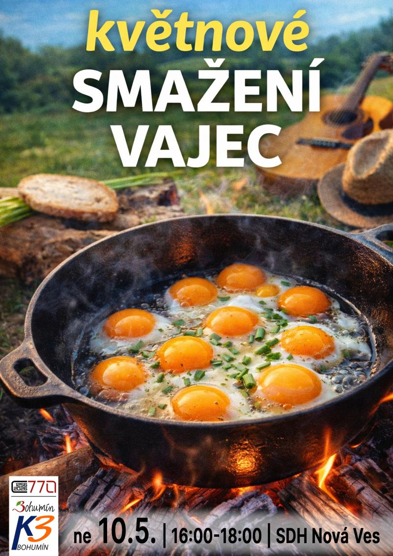 Květnové smažení vaječiny v Nové Vsi