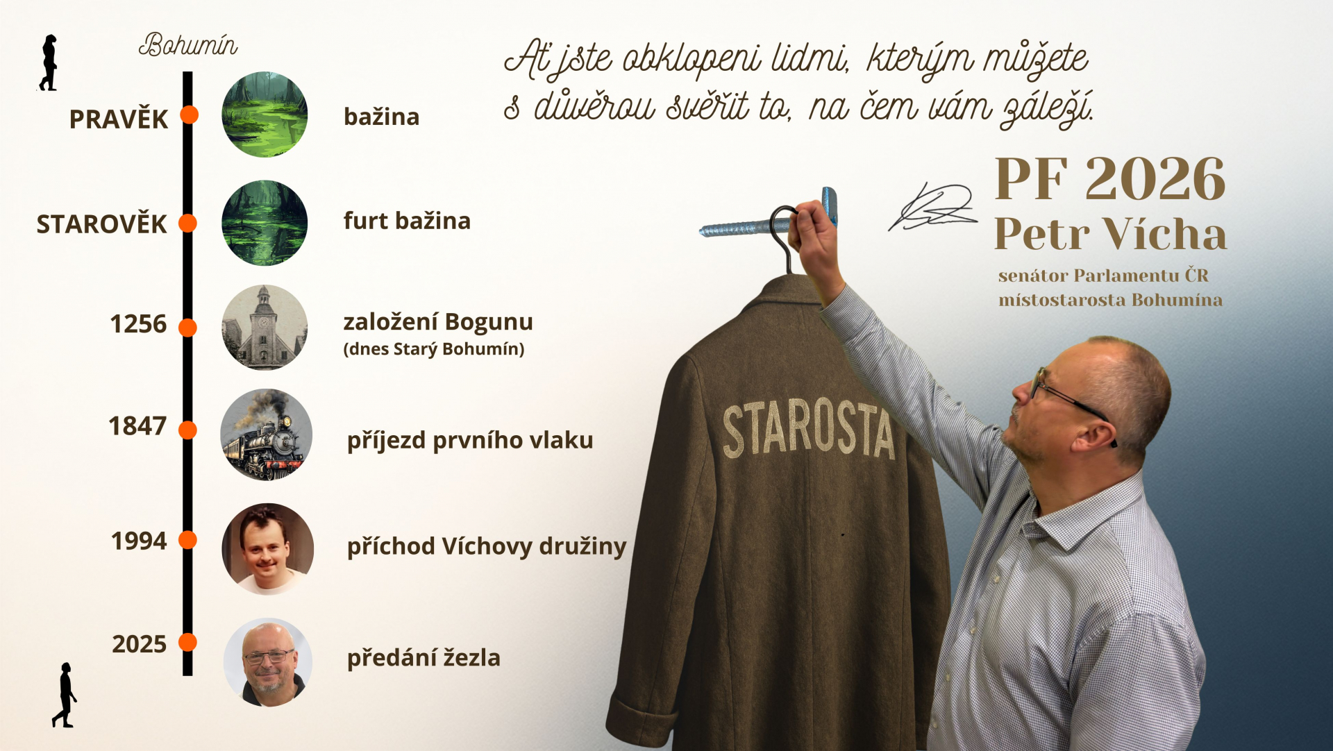 Tradiční novoročenka Petra Víchy se ohlíží za rokem 2025